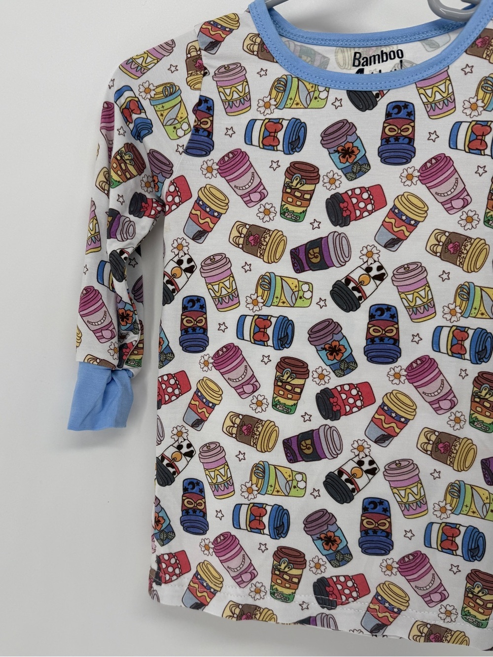 Bamboo 4 You! BAMBOO 2-Piece Set with Multicolor Disney Coffee Cup Print